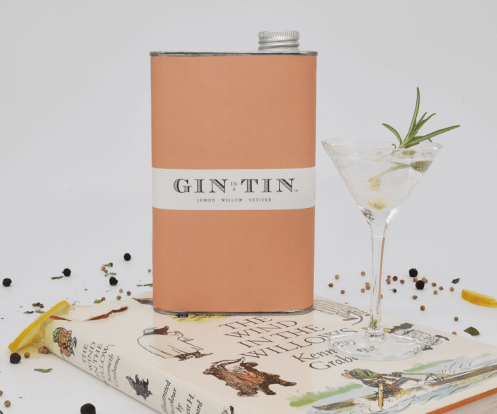 LONDON DRY LEMON, WILLOW & VETIVER GIN IN A TIN  – 50CL TIN
