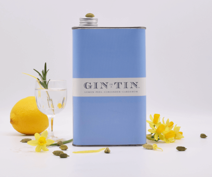 LONDON DRY LEMON PEEL, CORIANDER & CARDAMOM GIN IN A TIN– 50CL TIN