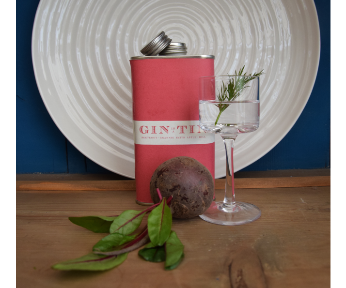 LONDON DRY BEETROOT, GRANNIE SMITH APPLE & DILL GIN IN A TIN – 50CL TIN