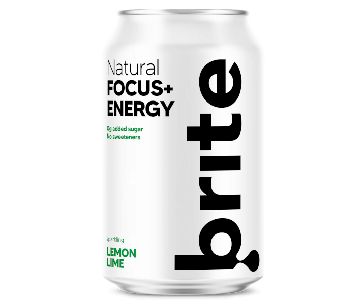 Brite Natural Focus Energy - Lemon Lime 24 x 330ml