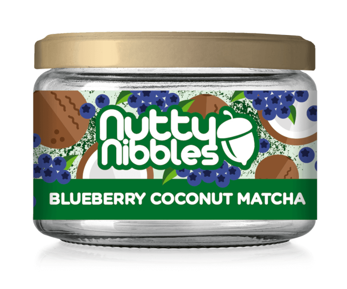Blueberry Coconut Matcha Nutty Nibbles 