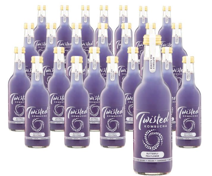 Butterfly Pea Flower Kombucha 24 Pack Melted Inside