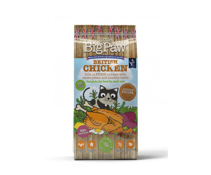 British Chicken Complete Dry Food for Adult Cats 1.5kg x4