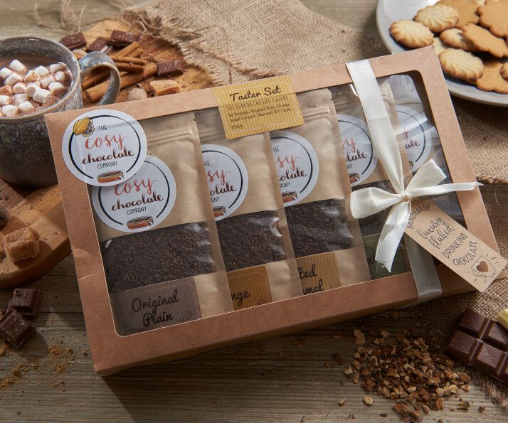 Tasting Set of Five Drinking Chocolate Flavours