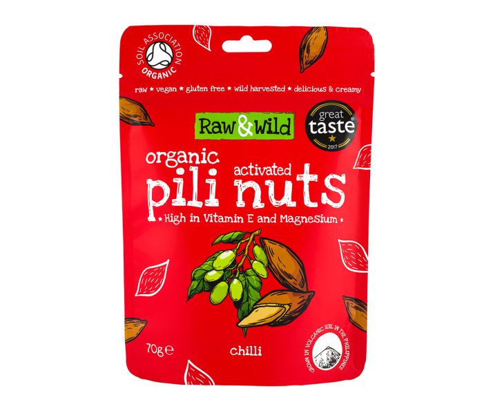 Organic Activated Chilli Pili Nuts - 70g