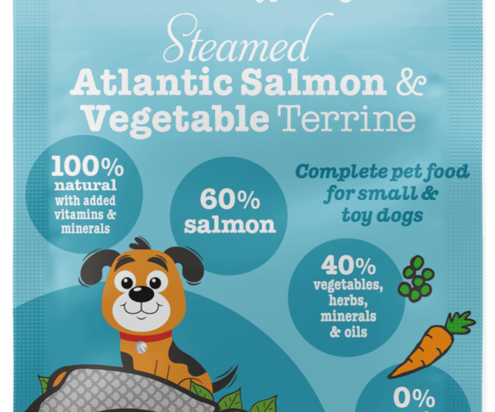        Steamed Atlantic Salmon & Vegetable Terrine 85g x48 Pouches