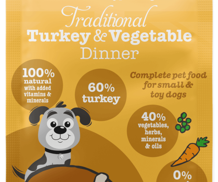 Traditional Turkey & Vegetable Dinners 85g x 48 Pouches