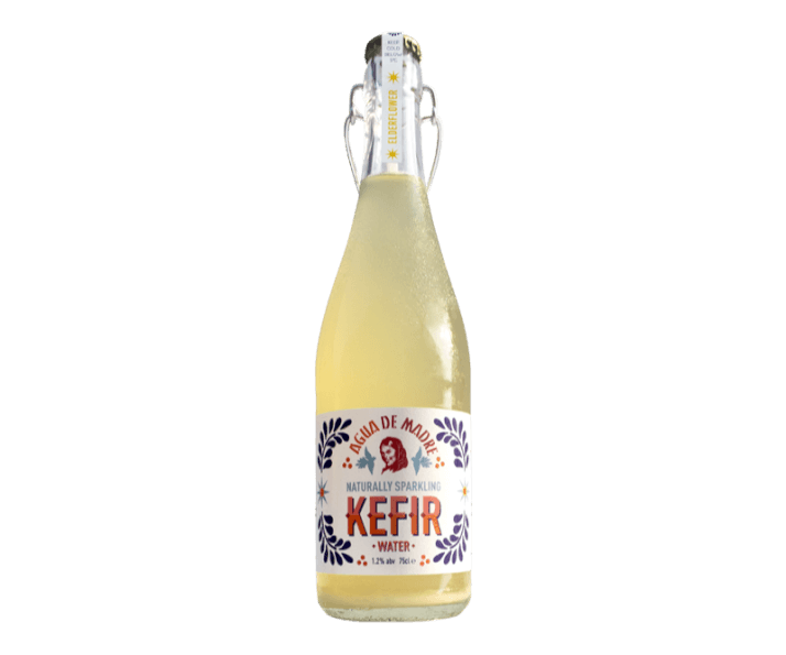 Agua De Madre Elderflower & Apple Water Kefir 4 x 750ml