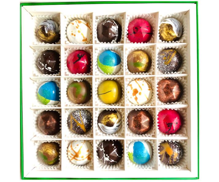 Classic Box of 25 Chocolate Bonbons