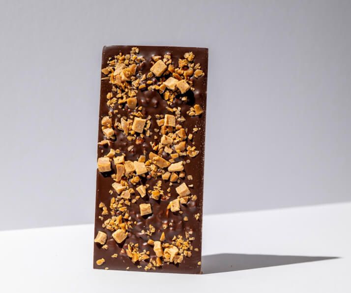 Milk Chocolate Toffee Honeycomb and Fudge Tablette