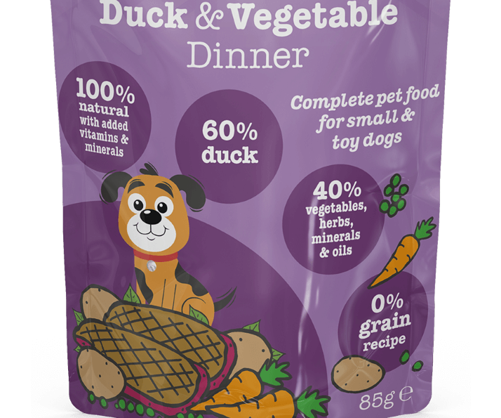 Tender Duck & Vegetable Dinners 85g x48 Pouches