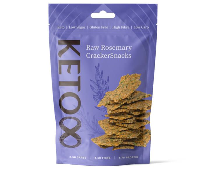 Keto Raw Rosemary Crackers