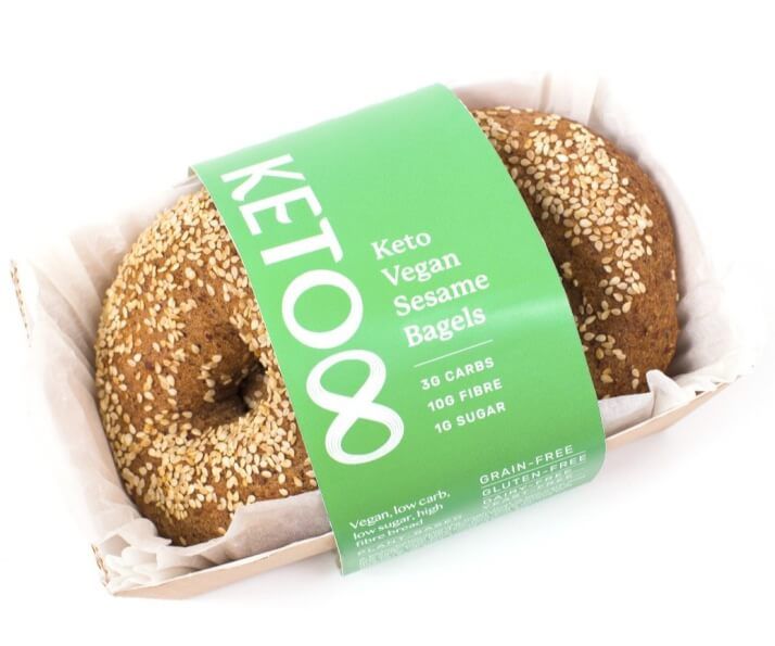 Vegan Keto Sesame Seed Bagels