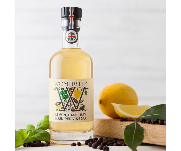Womersley Lemon, Basil, Bay & Juniper Vinegar