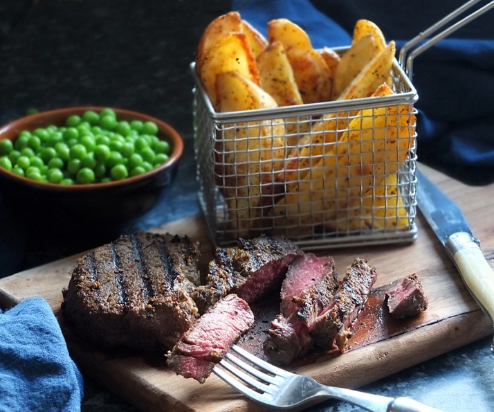 Effortless ‘Date Night’ Steak & Chunky Potato Wedges